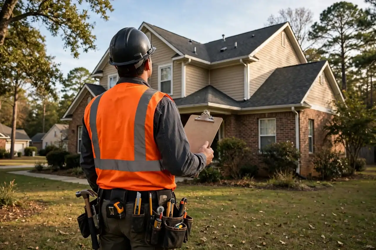 Scheduling a roof inspection by phone