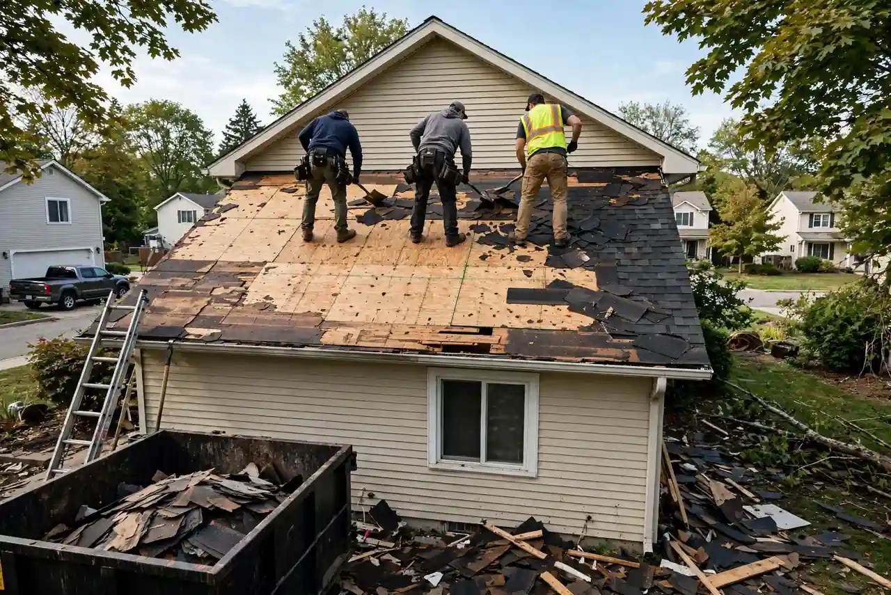 Index on a residential roof